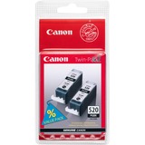 Canon Cartouche d'encre noire PGI-520BK (lot de deux paquets) Encre à pigments, 2 pièce(s), Multi pack