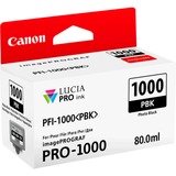 Canon Cartouche d'encre photo noire PFI-1000PBK Encre à colorant, 80 ml
