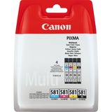 Canon Multipack de cartouches d'encre CLI-581 BK/C/M/Y Encre à pigments, 5,6 ml, 5,6 ml, Multi pack