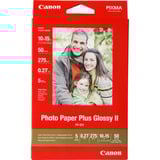 Canon Papier photo brillant extra II 4 × 6 po (10 × 15 cm) PP-201 - 50 feuilles Hautement brillant, 260 g/m², Rouge, 50 feuilles, 270 µm, Canon Lucia, ChromaLife100+