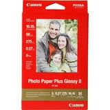 Canon Papier photo brillant extra II 4 × 6 po (10 × 15 cm) PP-201 - 50 feuilles Hautement brillant, 260 g/m², Rouge, 50 feuilles, 270 µm, Canon Lucia, ChromaLife100+