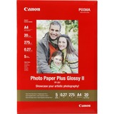 Canon Papier photo brillant extra II A4 PP-201 - 20 feuilles Gloss, 260 g/m², A4, Blanc, 20 feuilles, - Bubble Jet: BJC 8200 Photo, i250, i320, i350, i450, i455, i470D, i475D, i550, i560, i6500, i70,...