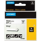 Dymo 19mm RHINO Coloured Vinyl ruban d'étiquette D1 D1, Blanc, Vinyl, Belgique, 5,5 m, 1 pièce(s)