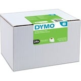 Dymo LW étiquettes d'adresse autocollantes authentiques | 28 mm x 89 mm | 24 rouleaux de 130 étiquettes faciles à décoller (3 120 étiquettes) | pour les étiqueteuses LabelWriter Blanc, Imprimante d'étiquette adhésive, Papier, Permanent, Rectangle, LabelWriter