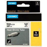 Dymo Rhino gaines thermorétractables industrielles | 9 mm x 1,5 m | Impression en noir sur fond blanc | pour étiqueteuses Rhino, Étiquette à gaine thermorétractable 5 m | Impression en noir sur fond blanc | pour étiqueteuses Rhino, D1, Belgique, 1,5 m, 1 pièce(s), 34 mm, 85 mm