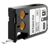 Dymo Étiquettes en vinyle multi-usages, Ruban Noir sur transparent, Noir, Transfert thermique, Vinyl, Belgique, -40 - 60 °C