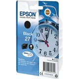 Epson Alarm clock Singlepack Black 27 DURABrite Ultra Ink, Encre Rendement standard, Noir, Encre à pigments, 6,2 ml, 1 pièce(s), 350 pages