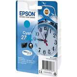 Epson Alarm clock Singlepack Cyan 27XL DURABrite Ultra Ink, Encre Rendement élevé (XL), Cyan, 10,4 ml, 1 pièce(s), 1100 pages