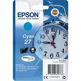 Epson Alarm clock Singlepack Cyan 27 DURABrite Ultra Ink, Encre Rendement standard, Cyan, 3,6 ml, 1 pièce(s), 300 pages
