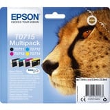 Epson Multipack 4-colours T0715 DURABrite Ultra Ink, Encre Rendement standard, Noir, Cyan, Magenta, Jaune, 7,4 ml, 5,5 ml, 1 pièce(s), Multi pack