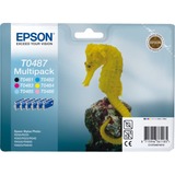 Epson Multipack T0487 - Cartouche d'Encre d'Origine C13T04874010, Vente au détail