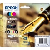 Epson Pen and crossword Multipack 4-colours 16XL DURABrite Ultra Ink, Encre Rendement élevé (XL), Noir, Cyan, Magenta, Jaune, Encre à pigments, Encre à pigments, 12,9 ml, 6,5 ml