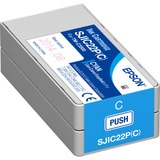 Epson SJIC22P(C): Ink cartridge for ColorWorks C3500 (Cyan), Encre 1 pièce(s)