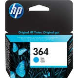 HP 364 cartouche d'encre cyan authentique Rendement standard, Encre à colorant, 300 pages, 1 pièce(s)