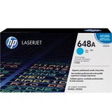 HP 648A - Toner LaserJet Cyan Authentique Turquoise, CE261A, Vente au détail