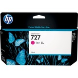 HP 727 cartouche d'encre DesignJet magenta, 130 ml 130 ml, Rendement standard, Encre à colorant, Encre à colorant, 130 ml, 1 pièce(s), Paquet unique