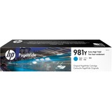 HP 981Y cartouche PageWide Cyan extra grande capacité authentique, Encre Rendement extra (super) élevé, Encre à pigments, 185 ml, 16000 pages, 1 pièce(s)