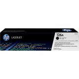 HP Cartouche d'impression LaserJet noire 126A (CE310A), Toner Noir, Noir, Vente au détail