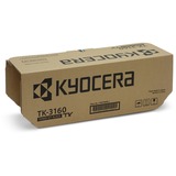 Kyocera TK-3160 Cartouche de toner 1 pièce(s) Original Noir 12500 pages, Noir, 1 pièce(s)