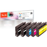 Peach 0F319884 cartouche d'encre 5 pièce(s) Noir, Cyan, Magenta, Jaune Encre à pigments, Encre à pigments, 16 ml, 8,5 ml, 5 pièce(s), Multi pack
