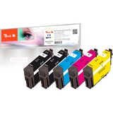 Peach 320156 cartouche d'encre 5 pièce(s) Compatible Noir, Cyan, Magenta, Jaune 6,2 ml, 3,8 ml, 195 pages, 185 pages, 5 pièce(s), Multi pack