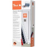 Peach Bürogeräte Accessoires de reliure Noir, Noir, 95 feuilles, A4, 1,2 cm, 100 pièce(s)