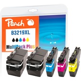 Peach Multipack Plus compatible avec Brother LC-3219XL, Encre Rendement élevé (XL), 62 ml, 15 ml, 3000 pages, 5 pièce(s), Pack combo