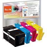 Peach PI300-296 cartouche d'encre 4 pièce(s) Rendement élevé (XL) Noir, Cyan, Magenta, Jaune Rendement élevé (XL), 49 ml, 12 ml, 1410 pages, 4 pièce(s), Multi pack