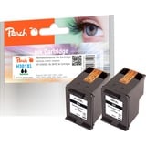 Peach PI300-485 cartouche d'encre 2 pièce(s) Compatible Rendement élevé (XL) Noir Rendement élevé (XL), 14 ml, 515 pages, 2 pièce(s), Multi pack