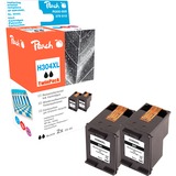 Peach PI300-805 cartouche d'encre 2 pièce(s) Compatible Rendement élevé (XL) Noir Rendement élevé (XL), 11 ml, 530 pages, 2 pièce(s), Multi pack