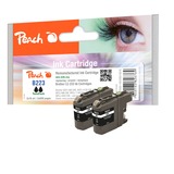 Peach PI500-142 cartouche d'encre 2 pièce(s) Compatible Rendement standard Noir Rendement standard, 15 ml, 725 pages, 2 pièce(s), Multi pack