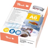 Peach PP525-04 pochette plastique 100 pièce(s), Films Transparent, Brillant, A6, 0,125 mm, 100 pièce(s)