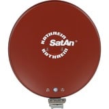 Kathrein CAS 80ro antenne satellites Rouge, Antenne parabolique Rouge, 10,70 - 12,75 GHz, Rouge, 75 cm, 750 mm, 88,4 cm, 6,7 kg