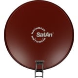 Kathrein CAS 90ro antenne satellites Marron, Rouge, Antenne parabolique Marron, 10,70 - 12,75 GHz, 39,6 dBi, Marron, Rouge, Aluminium, 90 cm, 967 mm