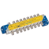 TechniSat 9Z2 Diviseur de câbles Argent, Jaune, Amplificateur Argent, Diviseur de câbles, 950 - 2150 MHz, Argent, Jaune, Femelle, 208 mm, 32 mm