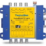 TechniSat TechniRouter 5/1x8 G-R Bleu, Jaune, Multi Switch Jaune/Bleu, Bleu, Jaune, 2150 MHz