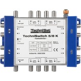 TechniSat TechniSwitch 5/8 K Gris, Jaune, Multi Switch Argent/Bleu, Gris, Jaune, 171 mm, 33,2 mm, 126 mm, 374 g, 175 mm