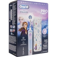 Braun Vitality Pro Frozen Enfant Brosse à dents rotative oscillante Noir, Gris, Brosse a dents electrique Bleu clair/Blanc, Enfant, Brosse à dents rotative oscillante, Pouls, Noir, Gris, 2 min, Noir