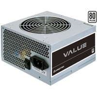 Chieftec Value APB-500B8 unité d'alimentation d'énergie 20+4 pin ATX ATX Argent alimentation 500 watt Gris, 1x PCIe, 500 W, 230 V, 50 Hz, 4 A, Actif, 130 W