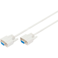 Digitus Câble de connexion pour transfert de données série, D-Sub9 (femelle) > D-Sub9 (femelle) Beige