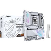 GIGABYTE X870E AORUS PRO X3D ICE carte mère socket AM5 Argent/Blanc, RAID, 5 Gb-LAN, WLAN, BT, Sound, ATX