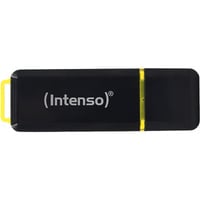 Intenso High Speed Line lecteur USB flash 128 Go USB Type-A 3.2 Gen 1 (3.1 Gen 1) Noir, Jaune, Clé USB Noir/Jaune, 128 Go, USB Type-A, 3.2 Gen 1 (3.1 Gen 1), 250 Mo/s, Casquette, Noir, Jaune