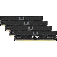 Kingston FURY FURY 64 Go 6400 MT/s DDR5 ECC Reg CL32 DIMM (kit de 4) Renegade Pro EXPO, Mémoire vive Noir, 64 Go, 4 x 16 Go, DDR5, 288-pin DIMM, Noir