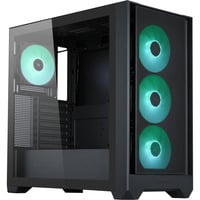 Silentware boîtier midi tower Noir | 2x USB-A | RGB | Verre Trempé