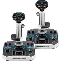 Thrustmaster Soldes 2 HOSAS Space Sim Duo, Manette de jeu Noir/Blanc, Manche à air, PC, Analogique/Numérique, Avec fil, USB, USB Type-C