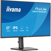 iiyama ProLite XB2796QSC-B1 27" Moniteur Noir (Mat), 1x HDMI, 2x USB-C, 1x USB-A, 68,6 cm (27"), 2560 x 1440 pixels, Quad HD, LED, 4 ms, Noir