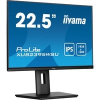 iiyama ProLite XUB2395WSU-B5 écran plat de PC 57,1 cm (22.5") 1920 x 1200 pixels WUXGA LED Noir 23" Moniteur Noir (Mat), 1x DisplayPort, 1x HDMI, 1x VGA, 2x USB-A, 57,1 cm (22.5"), 1920 x 1200 pixels, WUXGA, LED, 4 ms, Noir