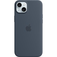 Apple Coque en silicone avec MagSafe pour iPhone 15 Plus, Housse/Étui smartphone Bleu foncé
