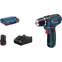 Bosch GSR 10,8-2-LI Professional 950 g Noir, Bleu, Perceuse/visseuse Bleu/Noir, 8-2-LI Professional, Perceuse à poignée pistolet, Noir, Bleu, 1 cm, 1,9 cm, 1 cm, 1 mm