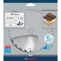 Bosch ‎2608837676 lame de scie circulaire 16 cm 1 pièce(s) Pointe au carbure de tungstène (TCC), 16 cm, Bosch, 160 g, 1 pièce(s)